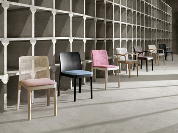 URBAN 01 - Ash chair with integrated cushion by Very Wood - view 3